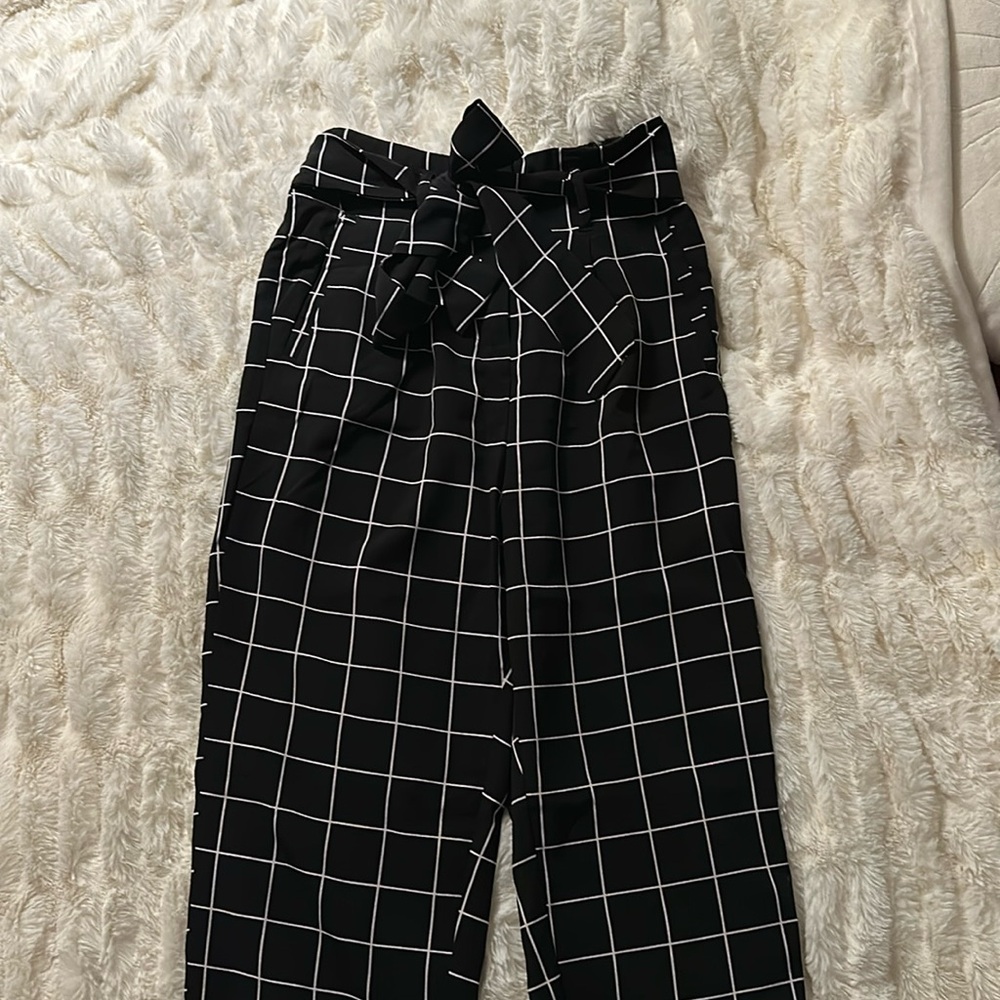Black and white Slim Pants